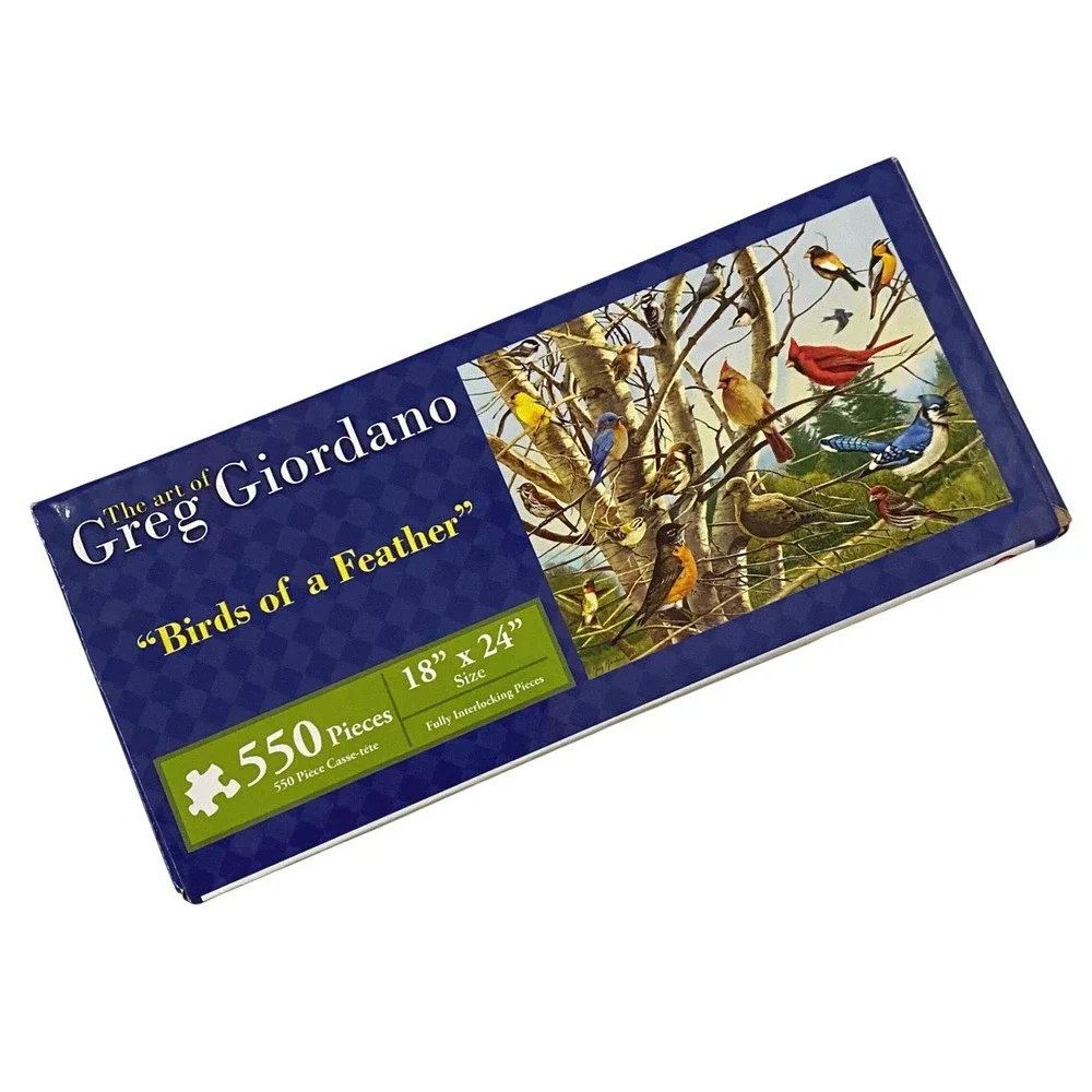 The‎ Art of Greg Giordano Birds of a Feather 550 Piece Jigsaw Puzzle Sustainable